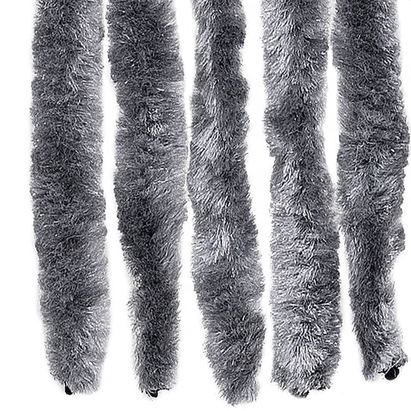 Fliegenvorhang Chenille Silber 100x200 cm