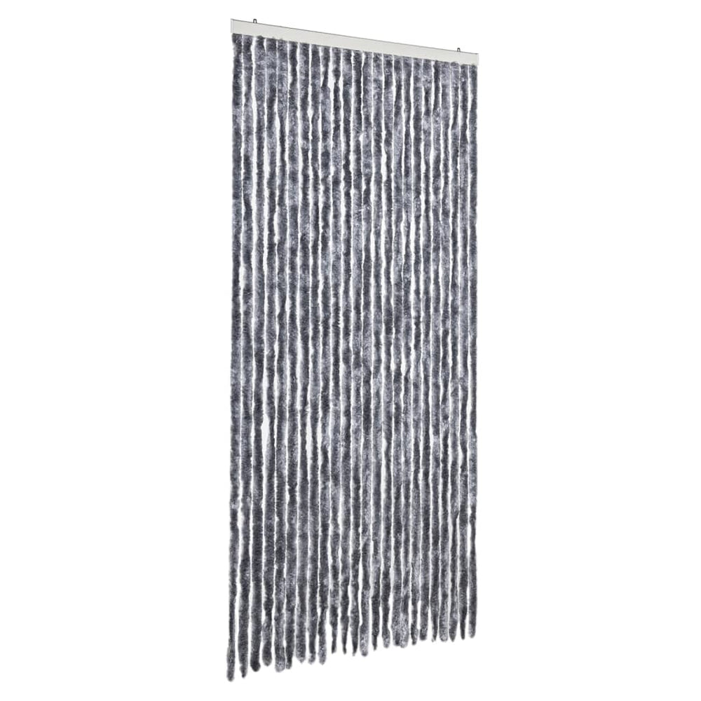 Chenille Fliegenvorhang Silber 100x230 cm