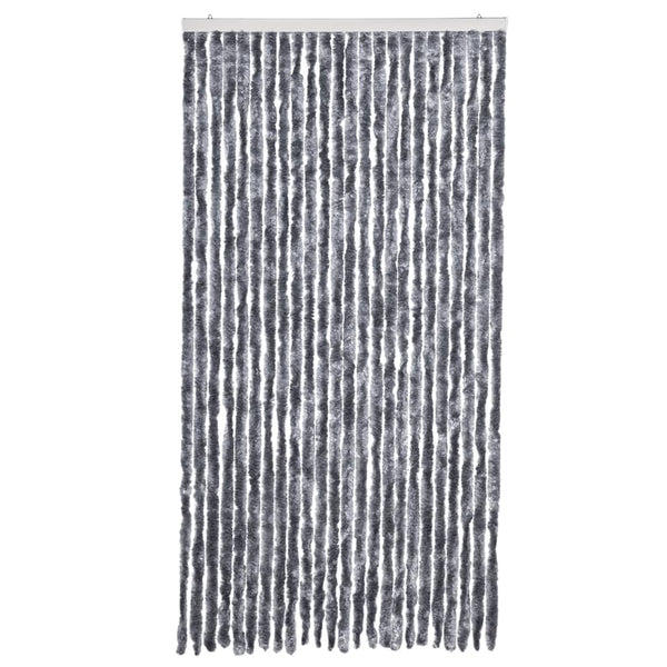 Chenille Fliegenvorhang Silber 100x230 cm