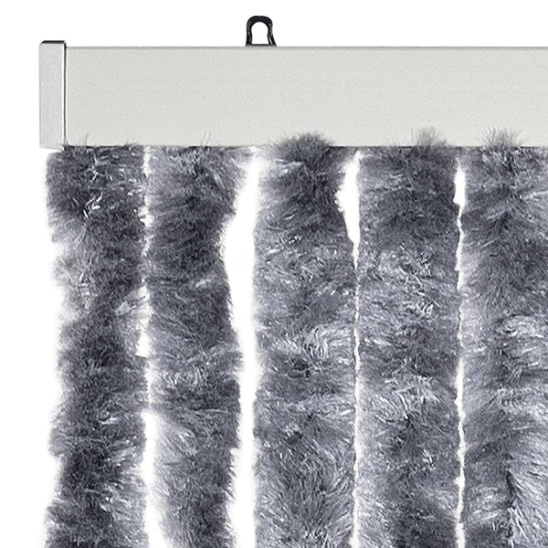 Chenille Fliegenvorhang Silber 100x230 cm