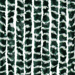 Chenille Fliegenvorhang Grün/Weiß 100x230cm