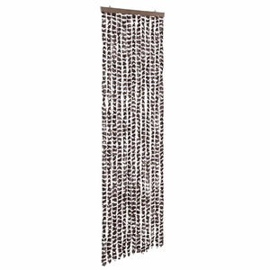 Chenille Fliegenvorhang Beige/Braun 56x200 cm