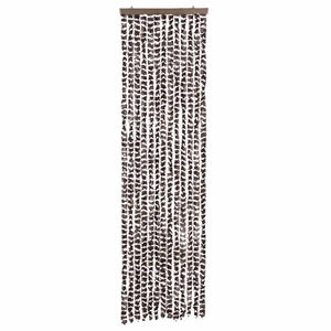 Chenille Fliegenvorhang Beige/Braun 56x200 cm