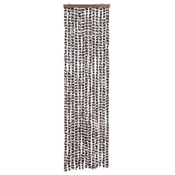 Chenille Fliegenvorhang Beige/Braun 56x200 cm