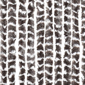 Chenille Fliegenvorhang Beige/Braun 56x200 cm