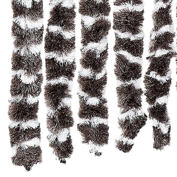 Chenille Fliegenvorhang Beige/Braun 56x200 cm