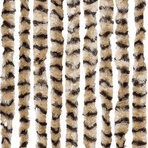Chenille Fliegenvorhang Beige Braun 100x200 cm