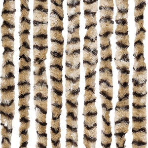 Chenille Fliegenvorhang Beige Braun 100x230 cm
