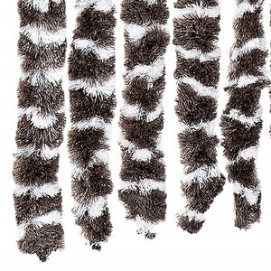 Chenille Fliegenvorhang Braun/Weiß 90x200 cm