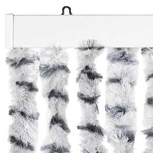 Fliegenvorhang Chenille Grau 100x230 cm