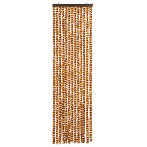 Chenille Fliegenvorhang Ocker/Weiß 56x200cm