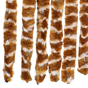 Chenille Fliegenvorhang Ocker/Weiß 90x200 cm