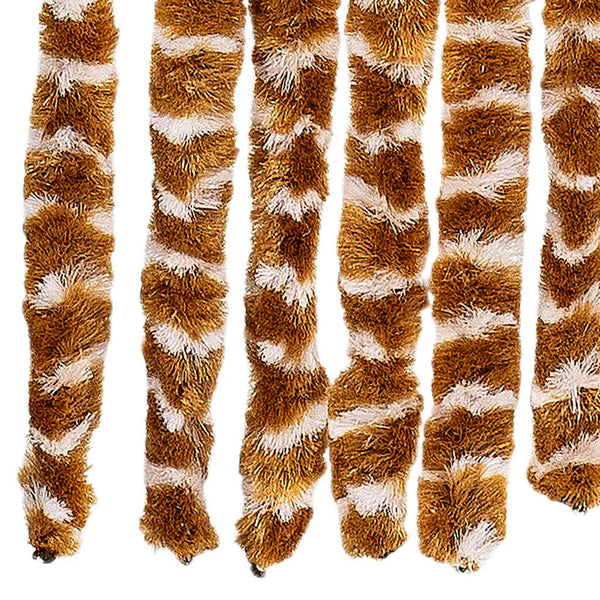 Chenille Fliegenvorhang Ocker/Weiß 90x200 cm