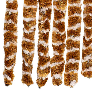 Chenille Fliegenvorhang Ocker/Weiß 100x230 cm