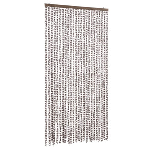 Fliegenvorhang Chenille Taupe/Weiß 100x230cm