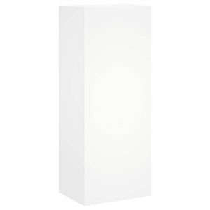 vidaXL Meuble TV mural 4 pcs Blanc Bois d'ingénierie
