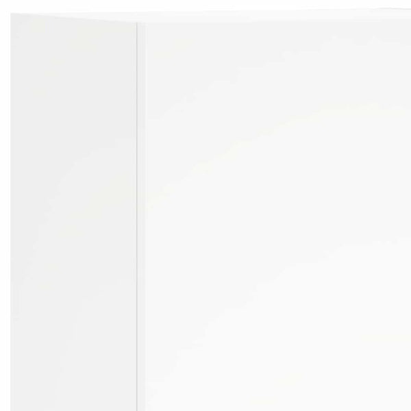 vidaXL Meuble TV mural 4 pcs Blanc Bois d'ingénierie