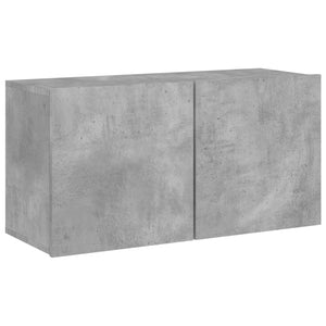 vidaXL Meuble TV 4 pcs Gris béton Aggloméré