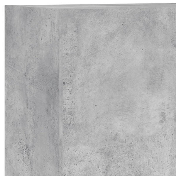 vidaXL Meuble TV 4 pcs Gris béton Aggloméré