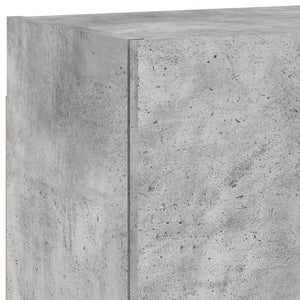 vidaXL Meuble TV 4 pcs Gris béton Aggloméré