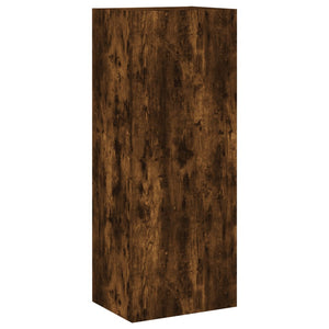vidaXL Meuble TV, 4 pcs, chêne fumé, bois d'ingénierie