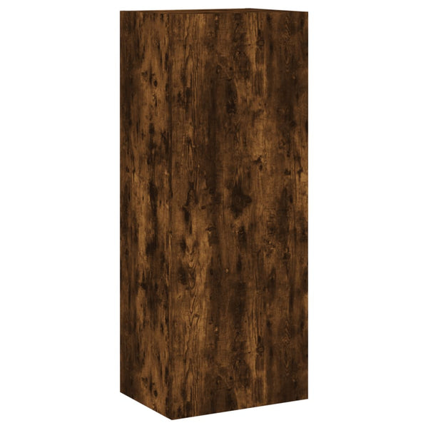 vidaXL Meuble TV, 4 pcs, chêne fumé, bois d'ingénierie