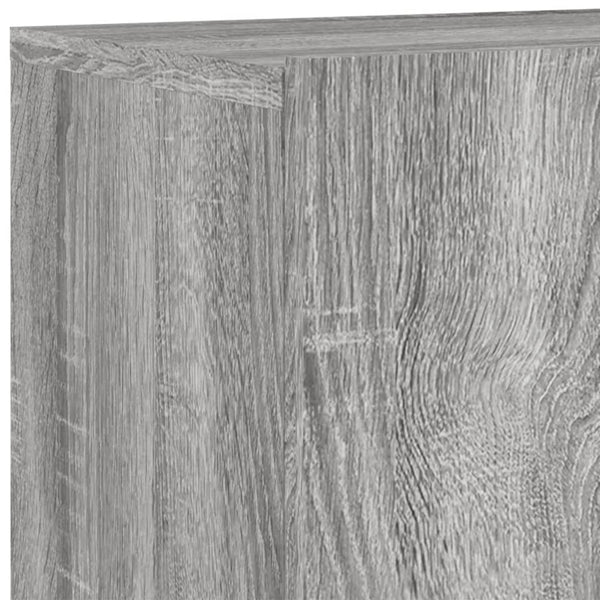 vidaXL Meuble TV mural, 4 pcs, gris Sonoma, aggloméré