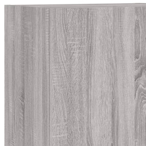 vidaXL Meuble TV mural, 4 pcs, gris Sonoma, aggloméré