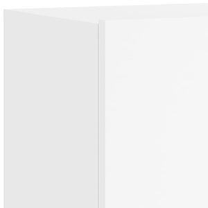 vidaXL Meuble TV mural 5 pièces Blanc Bois d'ingénierie