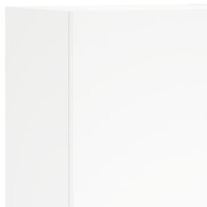 vidaXL Meuble TV mural 5 pièces Blanc Bois d'ingénierie