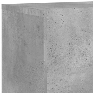 vidaXL Meuble TV mural 5 pièces gris béton en bois d'ingénierie
