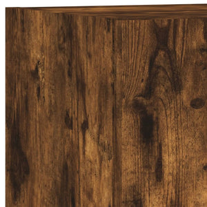 vidaXL Meuble TV 5 pièces avec éclairage LED Chêne fumé Bois d'ingénierie