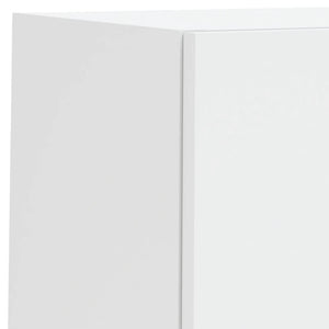 vidaXL Meuble TV mural 6 pcs avec éclairage LED Blanc Bois d'ingénierie