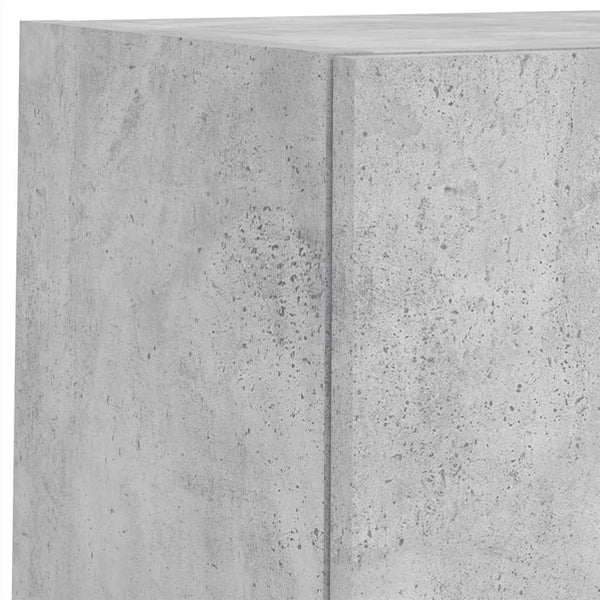vidaXL Meuble TV, 6 pcs., avec éclairage LED, gris béton, bois d'ingénierie