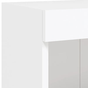 TV-Wohnwand 6-tlg. mit LED Weiß