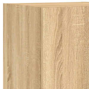TV-Wohnwand 6-teilig mit LED Sonoma-Eiche