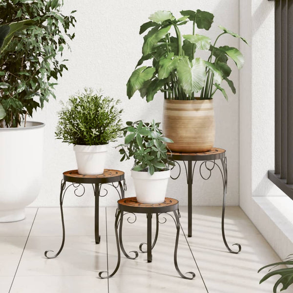 Terrakotta Pflanzenständer 3er Set
