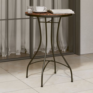 Mosaik Bistrotisch Terrakotta Ø50x70 cm