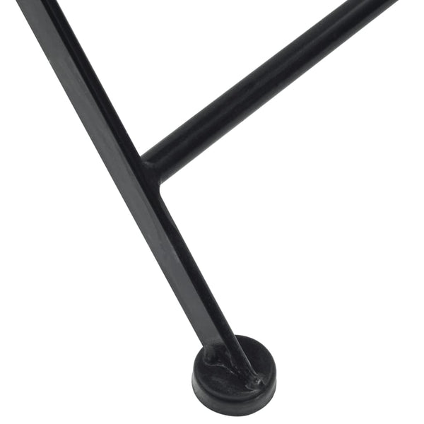 Klappbare Bistrostühle, 2er-Set, Schwarz/Weiß