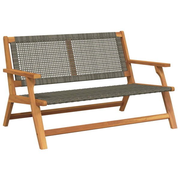 Graue Gartenmöbel aus Akazienholz, 122 cm