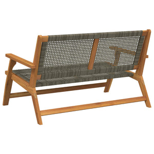 Graue Gartenmöbel aus Akazienholz, 122 cm
