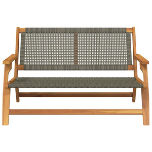 Graue Gartenmöbel aus Akazienholz, 122 cm