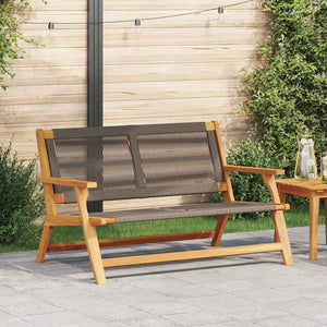 Gartenmöbel Grau Akazie Massivholz 122cm