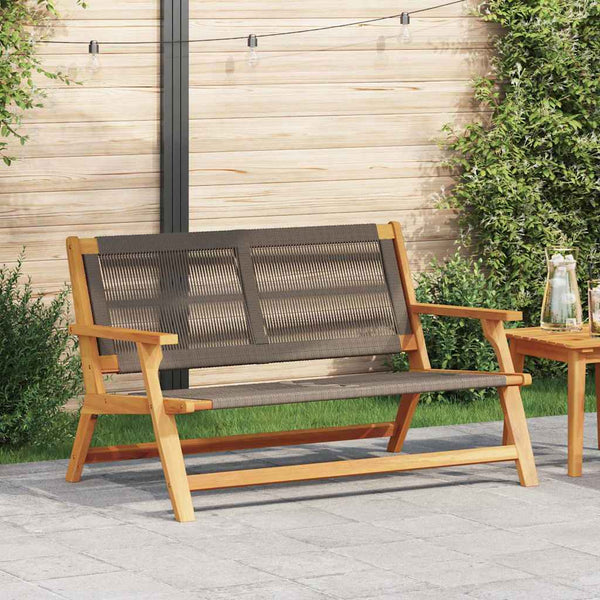 Gartenmöbel Grau Akazie Massivholz 122cm