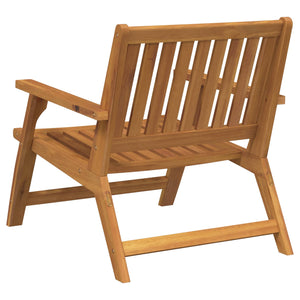 Relax Bank 2er Set Akazie Massivholz Braun