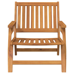 Relax Bank 2er Set Akazie Massivholz Braun