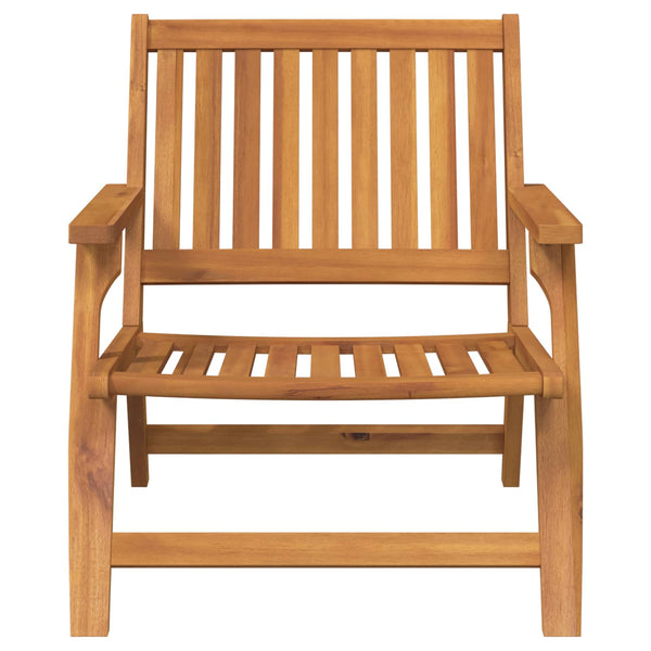 Relax Bank 2er Set Akazie Massivholz Braun