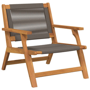 Gartenmöbel Set 2-teilig Grau Akazie Massivholz