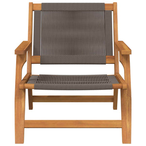 Gartenmöbel Set 2-teilig Grau Akazie Massivholz