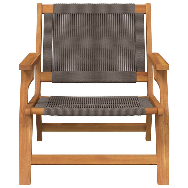 Gartenmöbel Set 2-teilig Grau Akazie Massivholz